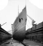 Aquitania in Drydock