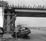 Transporter Hits Bridge
