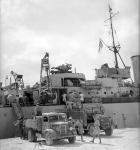 HMS Welshman Unloading