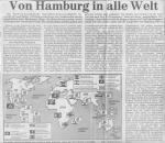 Destinations of the largest German shipping companies in 1980 (Hamburger Abendblatt, 24.08.1980)