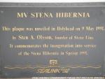 STENA HIBERNIA, COMMEMORATE PLAQUE