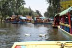 Busy day at Xochimilco, Mexico City.