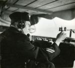 Taking aim at target, destroyer MJLNER