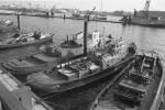 Row of tugs in Hamburg