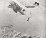 Parachute jumping above San Diego