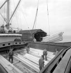 Sawn wood being loaded