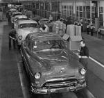 Assembly Line of Oldsmobiles