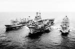 FRA Olna + HMS Eagle + RFA Resource