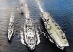 HMS Albion, HMS Barrosa, HMS Brighton, RFA Tidereach