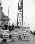 HMS Illustrious Ammunition Unloading