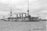 HMS POWERFUL at Anchor