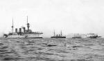 SMS Hansa + HMS St George + HMS Juno + USS Brooklyn