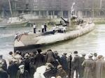 U-155 in St Katharine Dock