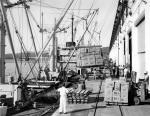 Unloading at Pier 18