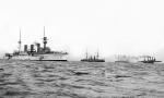 USS Brooklyn, SMS Hansa, HMS St George + HMS Juno