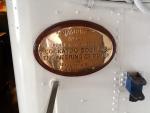 HMAS Vampire builders nameplate