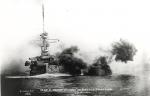 HMS ILLUSTRIOUS (firing practice)
