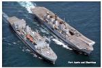 RFA FORT  AUSTIN + HMS ILLUSTRIOUS