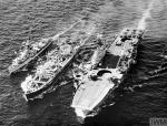 HMS COSSACK,RFA WAVE MASTER and HMS ALBION