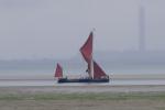 Thames barge passing the Isle of Grain