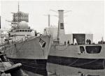 HMS's Sheffield + Cardiff