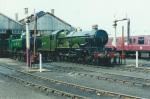 GWR 0-6-0 Pannier Tank, with 4-6-0 Earl Bathurst.