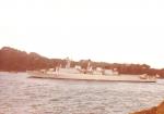 HMS LONDON D16, leaving Devonport.